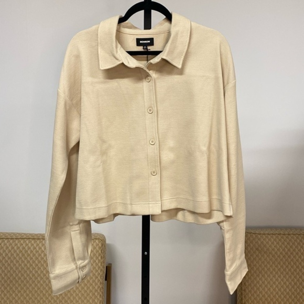 Monrow Button Down Lightweight Jacket NWT - image 1